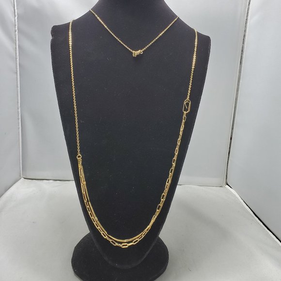 French Connection double layer gold chain - Picture 1 of 7